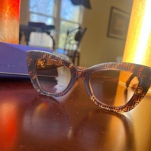 Brown Fendi Ff0327 Cateye Sunglasses